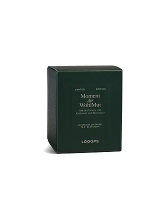 LOOOPS | Duftkerze 75g Ruhe der Winterzeit | dunkelgrün